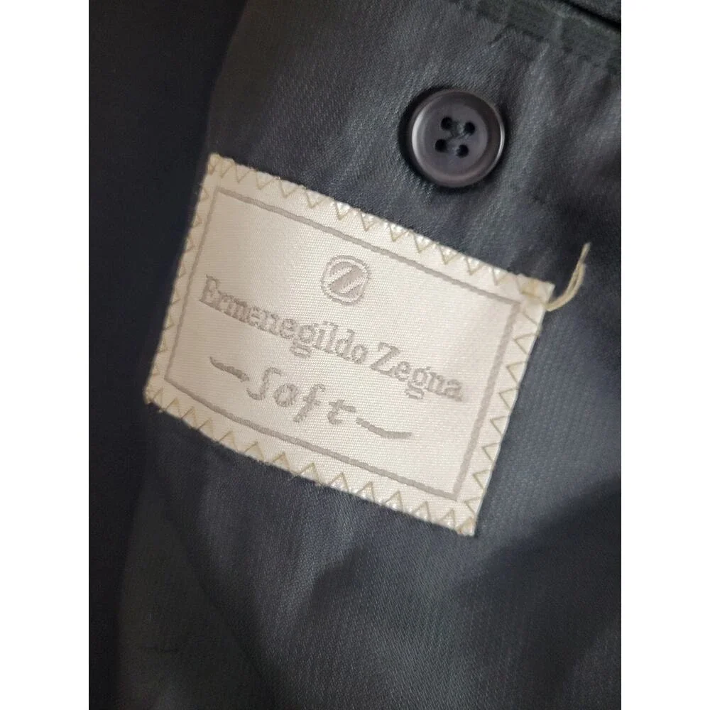 Zegna smoke wool blazer